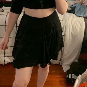 very light black flowy skirt